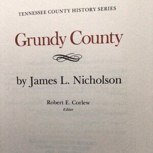 Grundy County TN History & Genealogy with Maps
